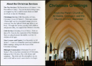 2008 - All Saints Christmas Service Promotion.